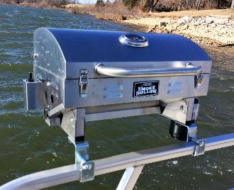 Smoke Hollow Grill for Mounting to Railings on Pontoon boats