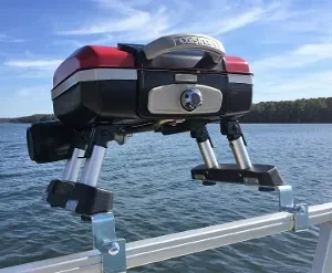 Cuisinart Grill Modified for Pontoon Boats