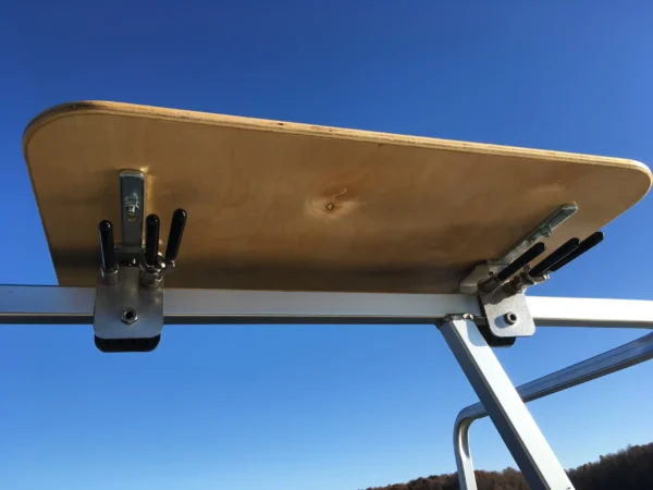 Arnall's Birch Wood Side Table for Pontoon Railing - Image 2