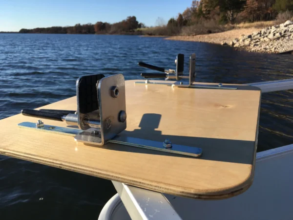 Arnall's Birch Wood Side Table for Pontoon Railing - Image 3