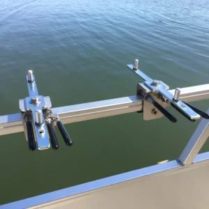Arnall's Stainless Steel Grill Bracket Set for Pontoon (Grill Not Included)