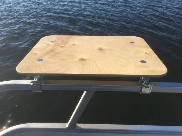 Arnall's Birch Wood Side Table for Pontoon Railing - Image 5