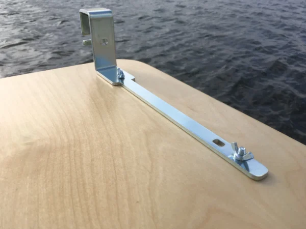 Arnall's Birch Wood Side Table for Pontoon Railing - Image 4