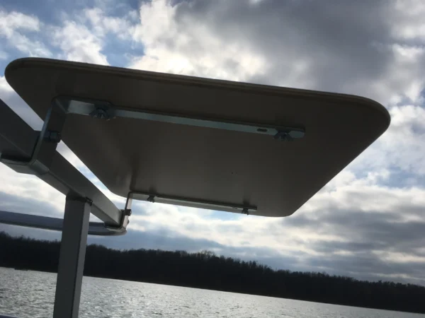 Arnall's Birch Wood Side Table for Pontoon Railing - Image 6