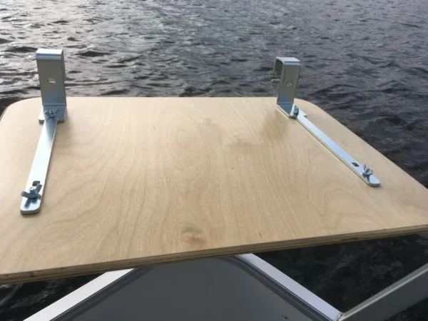 Arnall's Birch Wood Side Table for Pontoon Railing - Image 7